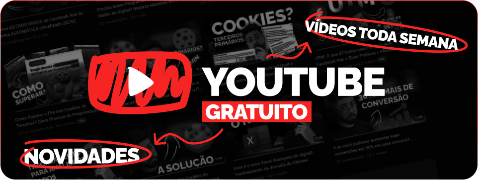 Conteúdos gratuitos no youtube